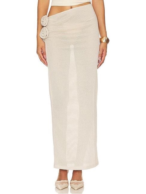 Nwt Lioness Soul Mate Maxi Coverup Skirt Cream Small